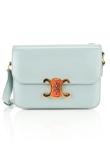 Load image into Gallery viewer, Celine Calfskin Teen Triomphe Ice Blue
