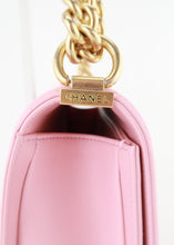 Load image into Gallery viewer, Chanel Iridescent Tweed Lambskin Medium Boy Flap Pink