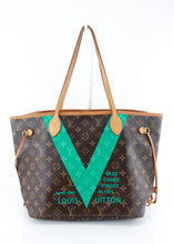 Load image into Gallery viewer, Louis Vuitton Monogram Neverfull MM Turquoise Full Set
