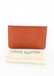 Louis Vuitton Empreinte Neverfull Pochette Cognac