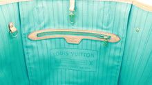 Load image into Gallery viewer, Louis Vuitton Monogram Neverfull MM Turquoise Full Set