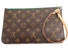 Load image into Gallery viewer, Louis Vuitton Monogram Neverfull MM Turquoise Full Set
