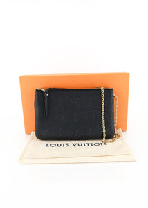 Louis Vuitton Empreinte Double Pochette Black