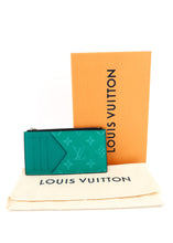 Load image into Gallery viewer, Louis Vuitton Taigarama Coin Card Turquoise