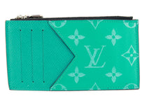 Load image into Gallery viewer, Louis Vuitton Taigarama Coin Card Turquoise