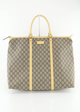 Load image into Gallery viewer, Gucci Supreme Canvas Tote Light Yellow