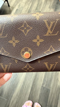 Load image into Gallery viewer, Louis Vuitton Monogram Sarah Wallet Rose Ballerine