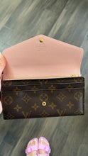 Load image into Gallery viewer, Louis Vuitton Monogram Sarah Wallet Rose Ballerine