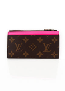 Louis Vuitton Monogram Coin Card Pink