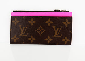 Louis Vuitton Monogram Coin Card Pink