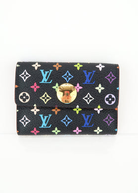 Louis Vuitton Multicolor Card Holder Black