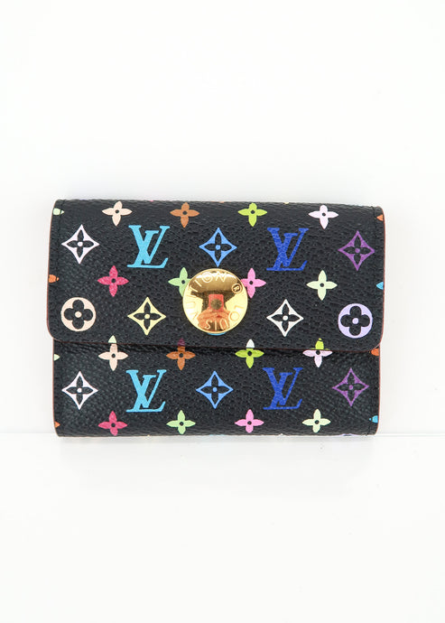 Louis Vuitton Multicolor Card Holder Black