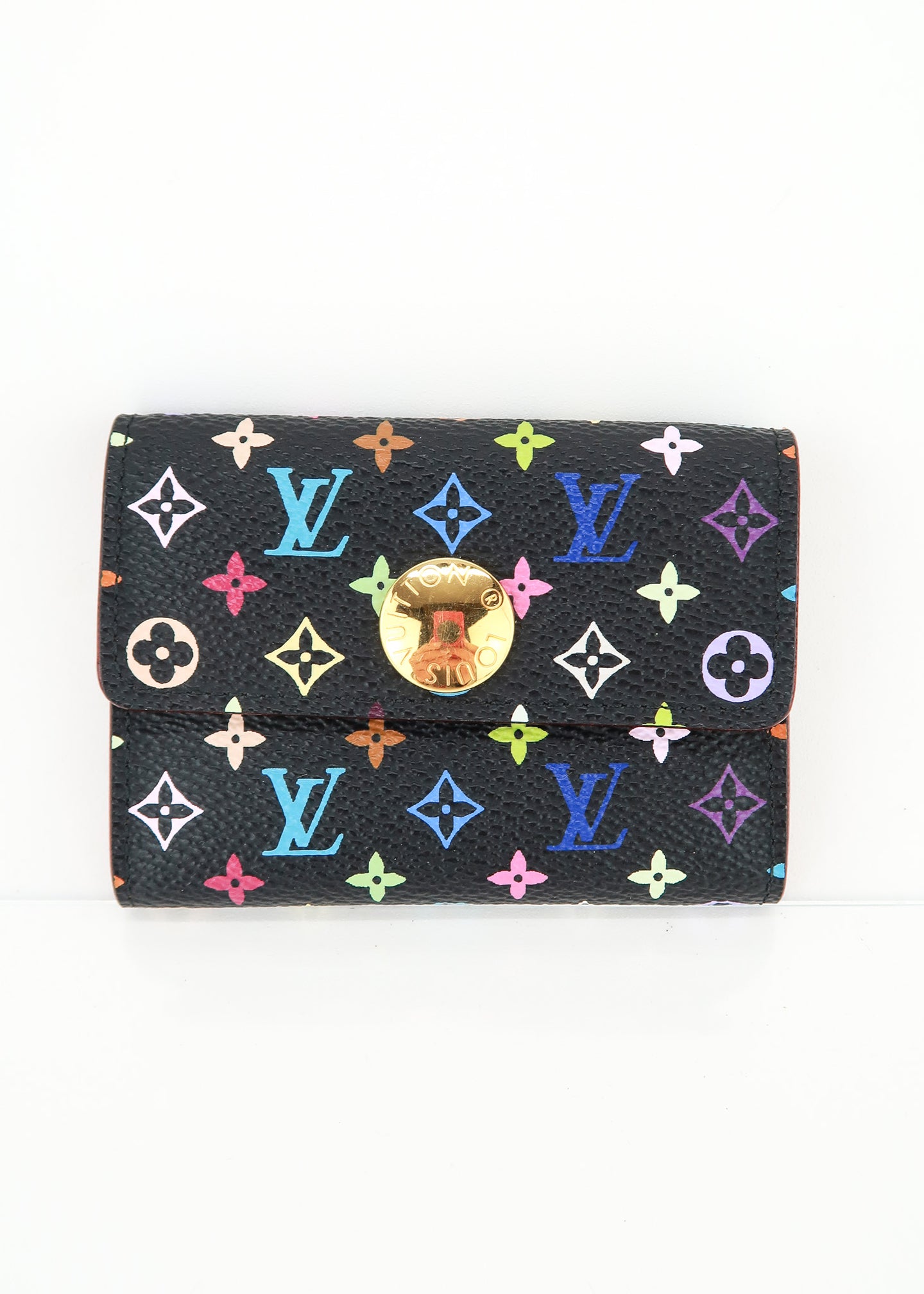 Louis Vuitton Multicolor Card Holder Black