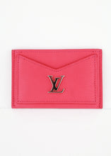 Load image into Gallery viewer, Louis Vuitton Calfskin Lockme Card Holder Pink