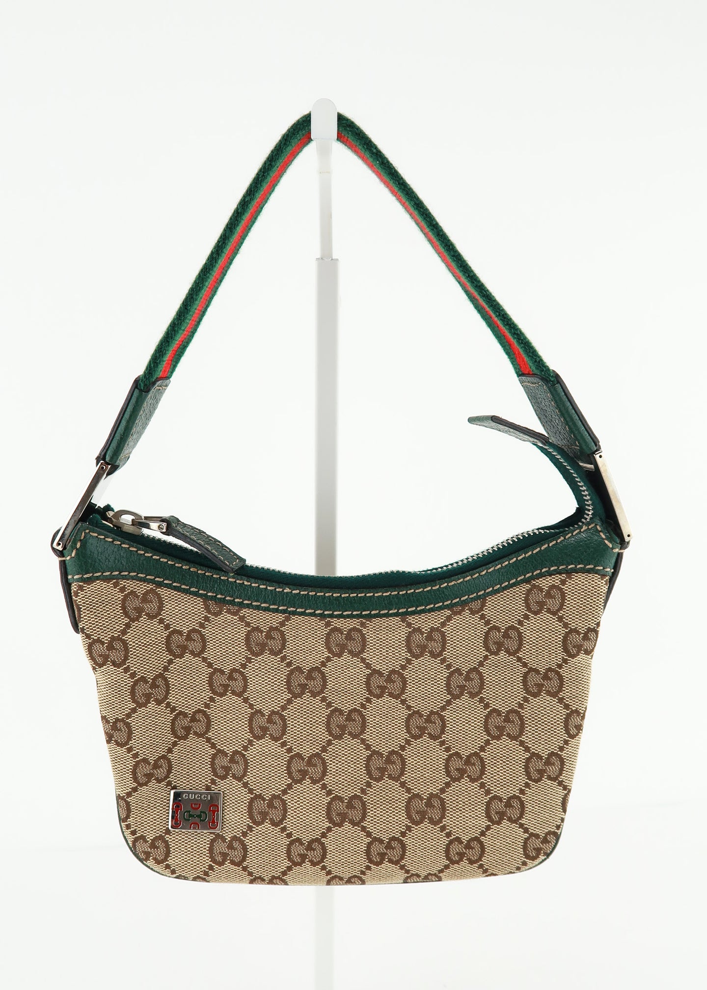 Gucci Monogram Mini Hobo Green