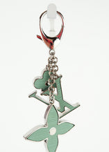 Load image into Gallery viewer, Louis Vuitton Epi Silver Bag Charm Mint