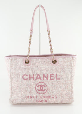 Chanel Small Deauville with Glitter Details Pink