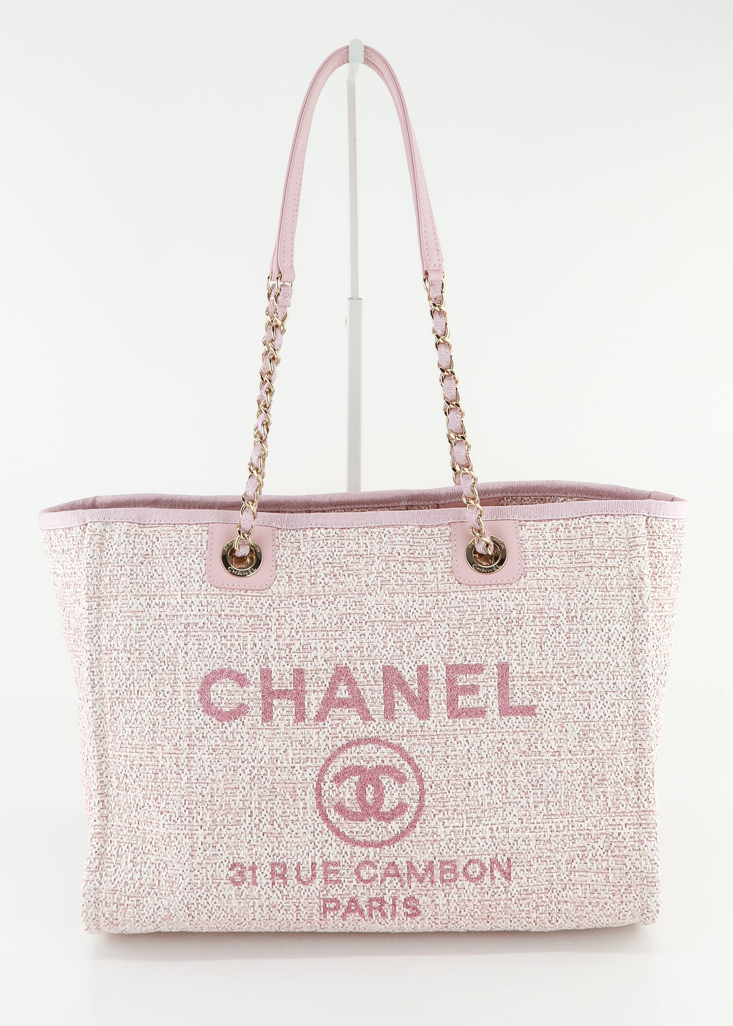 Chanel Small Deauville with Glitter Details Pink