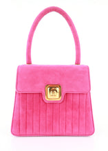 Load image into Gallery viewer, Chanel Pink Suede Mademoiselle Top Handle Bag