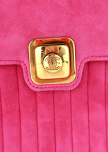 Load image into Gallery viewer, Chanel Pink Suede Mademoiselle Top Handle Bag