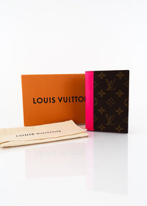 Louis Vuitton Colormania Monogram Passport Holder Pink