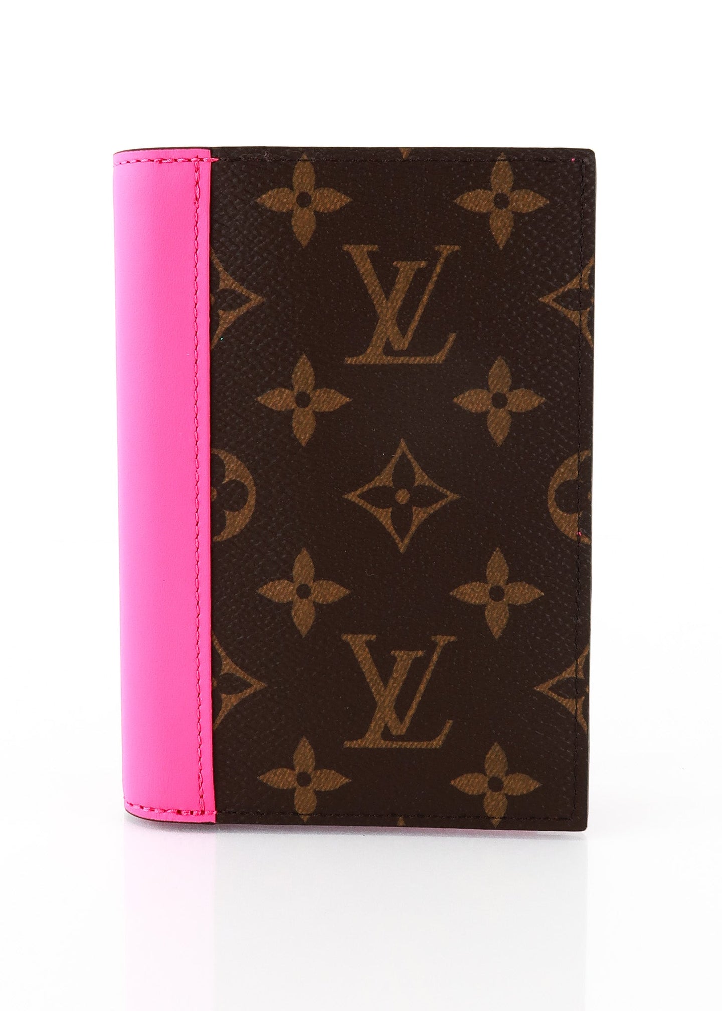 Louis Vuitton Colormania Monogram Passport Holder Pink