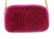 Load image into Gallery viewer, Gucci Marmont Small Velvet Magenta