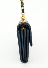 Load image into Gallery viewer, Chanel Lambskin Pearl Wallet on Chain Navy