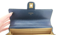 Load image into Gallery viewer, Chanel Lambskin Pearl Wallet on Chain Navy