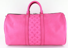 Load image into Gallery viewer, Louis Vuitton Taigarama Keepall 50 Bandouliere Pink
