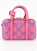 Load image into Gallery viewer, Gucci Mini Boston Perforated Pink Blue