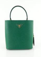 Load image into Gallery viewer, Prada Saffiano Small Panier Bucket Green