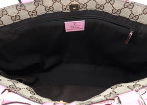Gucci Leather Limited Edition Hawaii Tote Pink