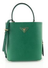 Load image into Gallery viewer, Prada Saffiano Small Panier Bucket Green