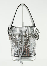 Load image into Gallery viewer, Fendi Mini Silver Sequin Zucca Bucket Bag