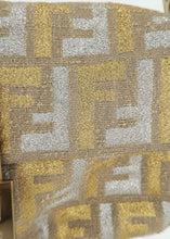 Load image into Gallery viewer, Fendi Metallic Zucca Baguette Gold Silver