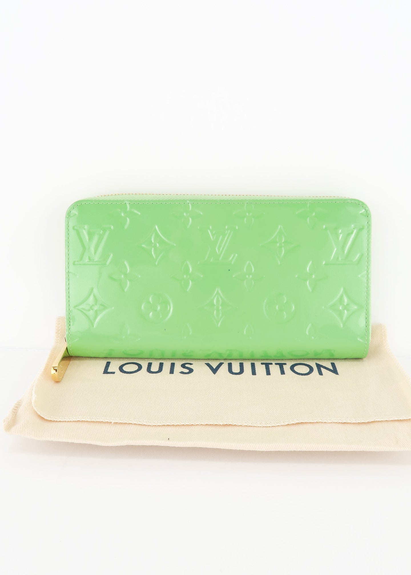 Louis Vuitton Vernis Monogram Zippy Green