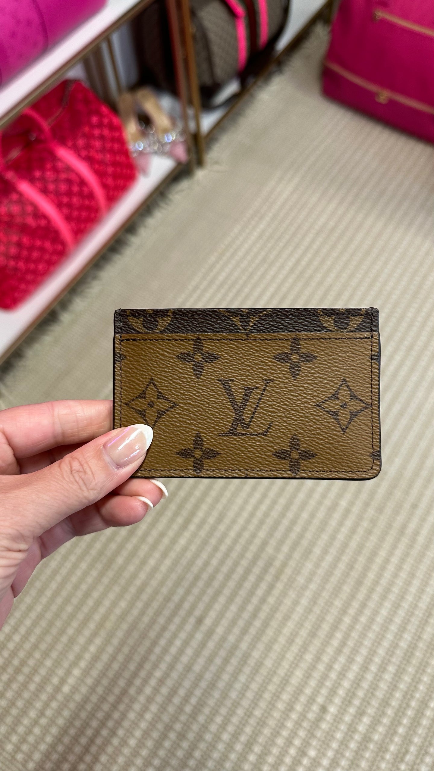 Louis Vuitton Monogram Reverse Card Holder