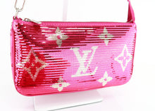 Load image into Gallery viewer, Louis Vuitton Night Sequin Pochette Accessories Pink
