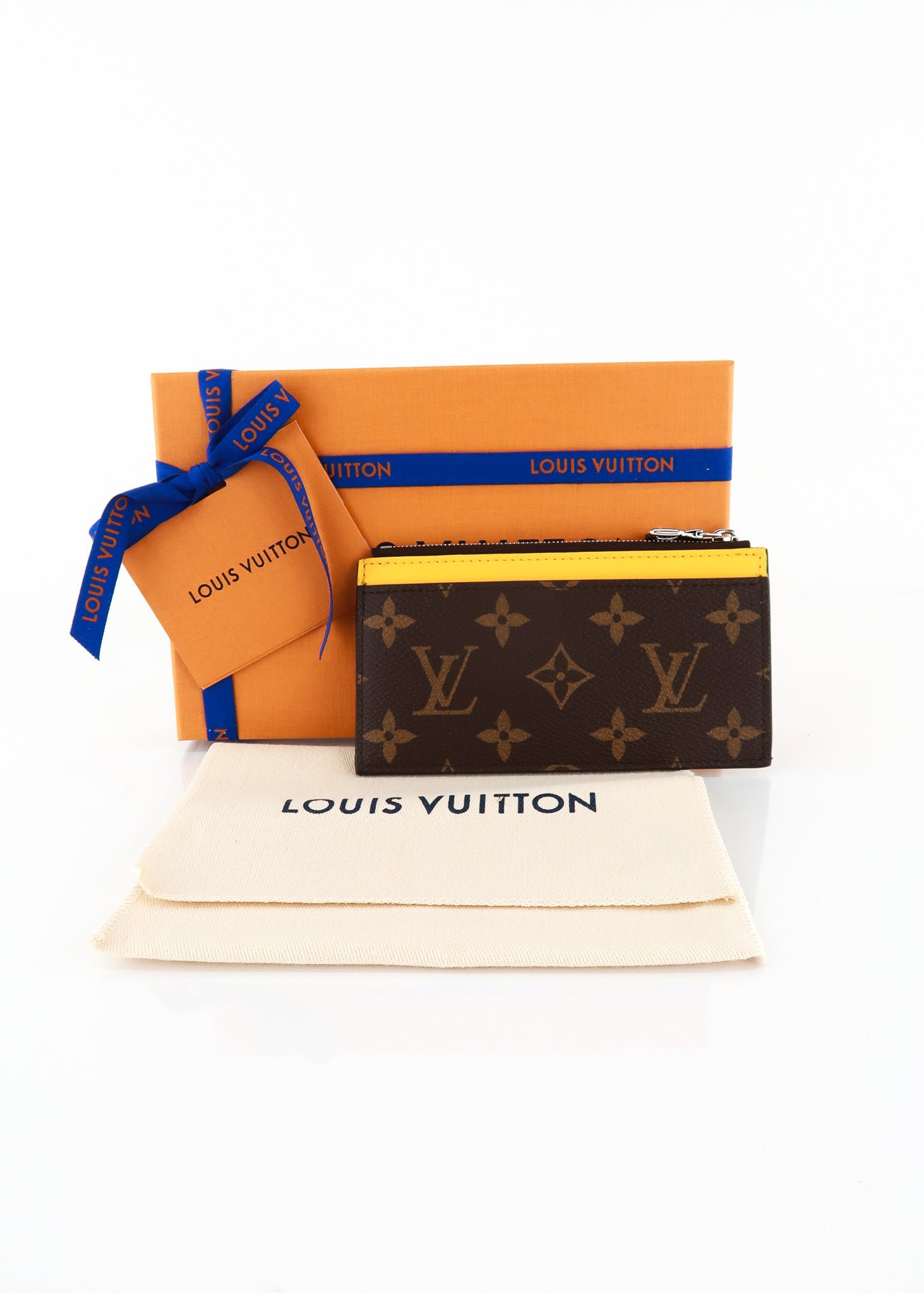 Louis Vuitton Monogram Coin Card Yellow – DAC