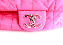 Load image into Gallery viewer, Chanel Jumbo Quilted Nylon Flap Pink