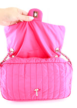 Load image into Gallery viewer, Chanel Jumbo Quilted Nylon Flap Pink