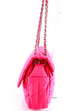 Load image into Gallery viewer, Chanel Jumbo Quilted Nylon Flap Pink