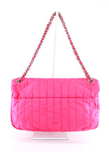 Load image into Gallery viewer, Chanel Jumbo Quilted Nylon Flap Pink