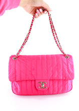 Load image into Gallery viewer, Chanel Jumbo Quilted Nylon Flap Pink