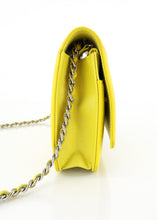 Load image into Gallery viewer, Chanel Timeless Caviar Wallet on Chain Yellow silver