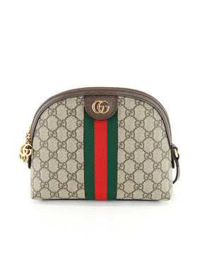 Gucci Web Coated Canvas Ophidia Dome Crossbody