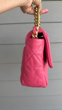 Load image into Gallery viewer, Chanel 19 Lambskin Quilted Medium Flap Pink
