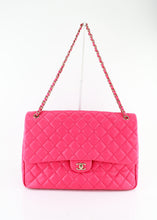 Load image into Gallery viewer, Chanel Caviar Quilted XXL Travel Flap Bag Dark Pink