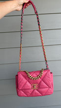Load image into Gallery viewer, Chanel 19 Lambskin Quilted Medium Flap Pink
